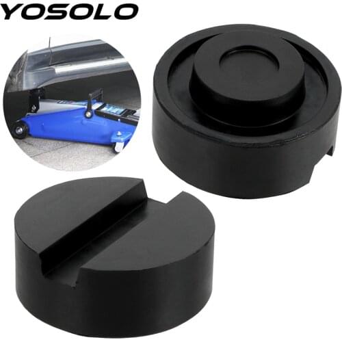 YOSOLO Rubber Car Jack Support Block For Pinch Weld Side Pad Slotted Floor Jack Pad Frame Rail Adapter Car Removal Tool