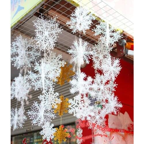 Christmas decoration hanging Christmas snowflake string the three-dimensional simulation snowflake