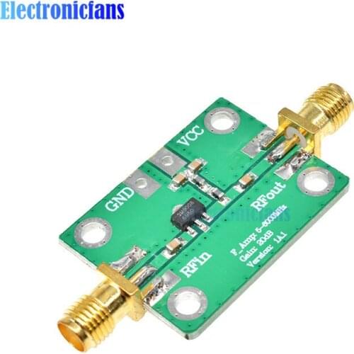 5-3500MHz Broadband RF Amplifier RF Wideband Low Noise Amplifier Board Module LNA 5-3500MHz Gain: 20dB