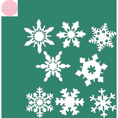 Snowflakes Dies Scrapbooking Paper Puncher Templates Stencil Crafts Embossing Folder Cutting Dies Molds And Die Cutting Photos
