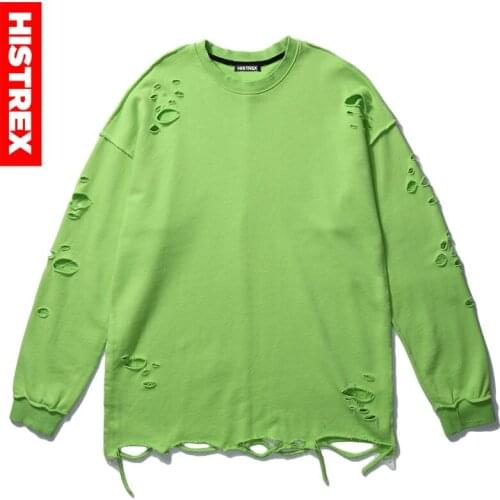 HISTREX 100 Cotton Basic Solid Vintage Sweatshirt Men Fashion Harajuku DropShipping Skateboards Pullover Mens Sweatshirts CMLD2