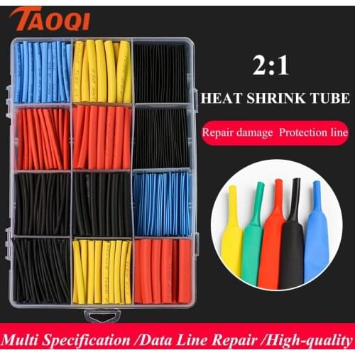 Heat Shrink wrapped Shrinking 2:1 Insulation Sleeving Thermal Casing Car Electrical Cable shrink tube Tube kit Thermoresistant