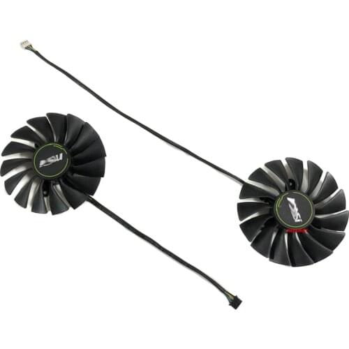 2pcs/Set 90MM(85MM) RTX2080 RTX2080S GPU Cooler Graphics Card Fan PLD09215B12H For MSI RTX2080 2080S 2080Ti VENTUS Video Cooling