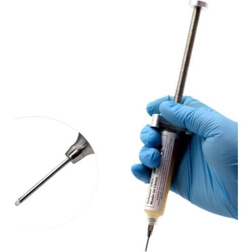 1PCS Aluminum Alloy Rotary Solder Paste Booster UV Solder Mask Ink Welding Oil Needle Barrel Booster Propulsion Tools