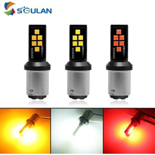 10pcs S25 1156 1157 High Bright Car LED Light Turn Signal Light BA15S BAY15D Motorcycle Auto Brake Reversing Lights White Diode