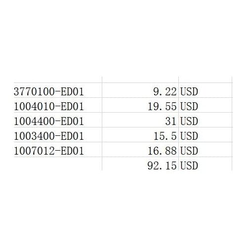 1023479 Five piece engine set