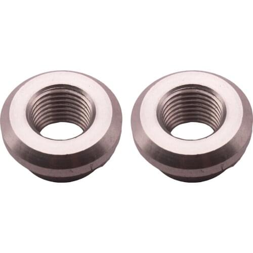 2pcs 1/4'' Aluminum Weld-in Bung Set for Intake Temperature Gauge Sensors Sending Units Installed to Intercooler Piping