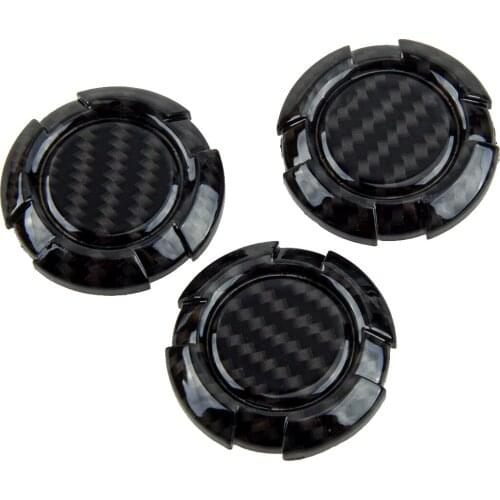 3Pcs/Set Carbon Fiber Style Car Door Key Jack Socket Cover Trim Fit For Jeep Wrangler JK 2007 2008 2009 2010 2011 2012 2013-2017