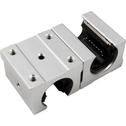 4pcs SBR20UU aluminum block 20mm Linear motion ball linear bearing slide block match use linear guide SBR20 linear guide rail