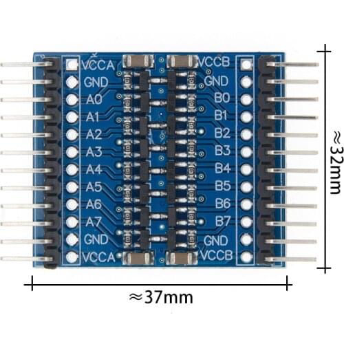 8 channel 3.3V-5V 5V-3.3V IIC UART SPI TTL Two-way curved needle level conversion module