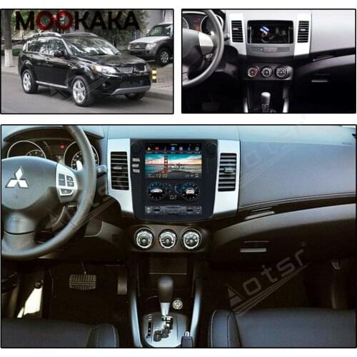 10.4''Vertical Screen Tesla Android 9.0 Voice Control Built-in CARPLAY Car Radio For Mitsubishi Outlander 2006-2011 GPS Nav IPS