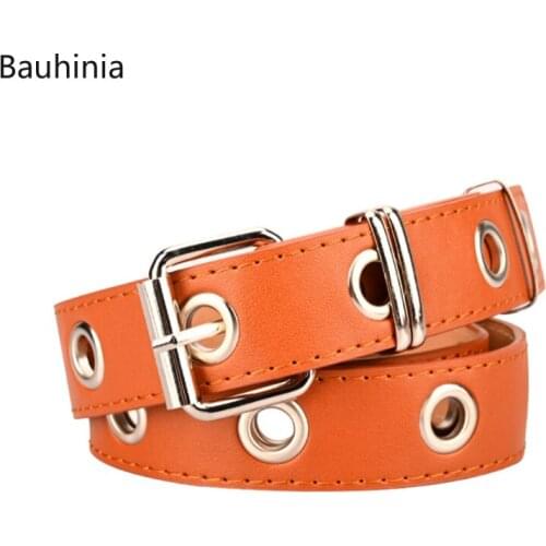 Bauhinia110*3.1cm Ladies Fashion Casual Pin Buckle Belt Simple And Versatile High-quality Chain Decoration Jeans Belt