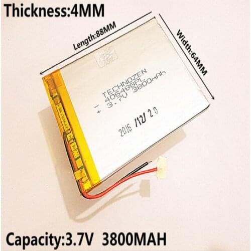 Safety packing Anti-Static Shelding Bag 3000mAH 3.7V 406488 406685 Li-ion Tablet pc battery For 7,8,9 inch Polymer lithiumion