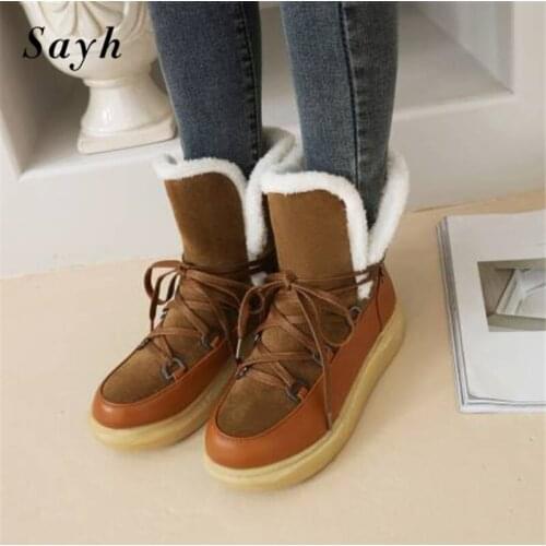 CHAIYAO Women's Wedge Ankle Boots