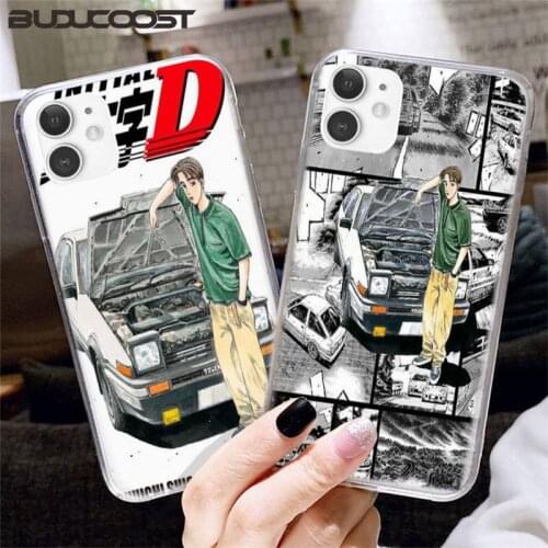 Initial D Anime Racing Car Phone Case For Iphone12 11 Pro 12 11 Pro Max X XR XS MAX 7 8 Plus 6s Plus 5s 2020 Se Cover