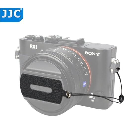 JJC DAITAC Sticker Lens Cap Keeper Holder W/ String For Sony RX1/RX1R/RX1R II/40.5mm/49mm/55mm Front Lens Cap