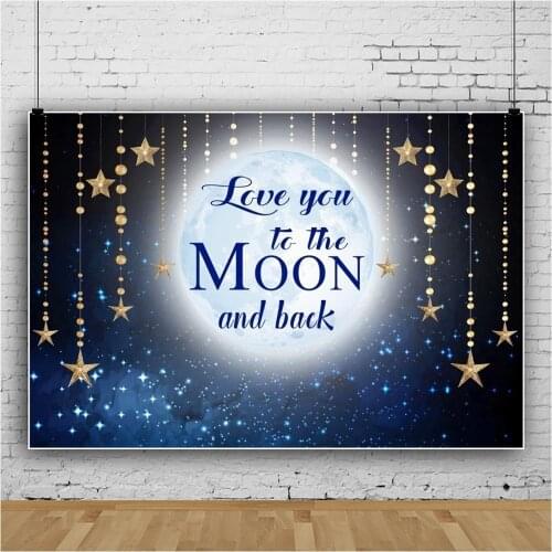 Newborn Baby Backdrop Moon Star Photography Backdrops Studio Photo Background Prop Decor Children Baby Shower Birthday Party