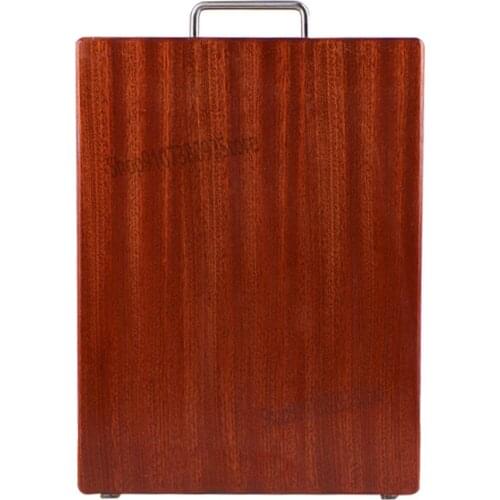 Ebony wood cutting board household unpainted wood cutting board solid wood cutting board thickened bone cutting board knife boar