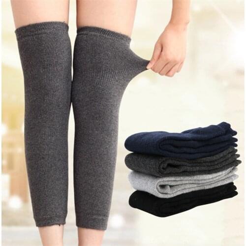 Brand New and High Quality 1 Pair Womens Mens Cashmere Wool Knee Warmers Leg Warm Thigh High Socks Legging