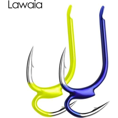Lawaia Fishing Hooks New Fishing Good Hook Colorful Version Color High Carbon Steel Material High Hardness Fishing Gear Supplies
