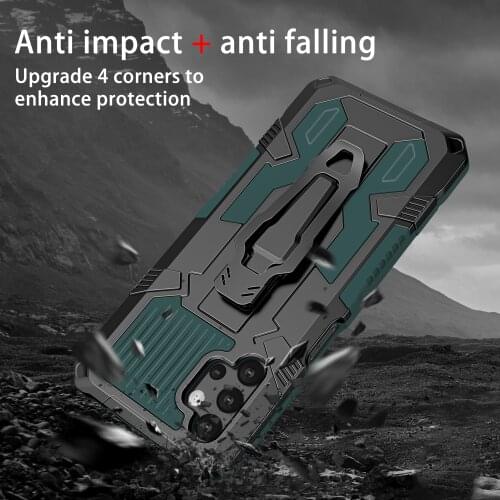 Magnet Case For Samsung Galaxy A51 A71 A10 M10 A20 J7PRIME J6PLUS NOTE10 S20 PLUS A70S M10S A01 Rugged Hybrid Armor Stand Covers