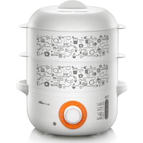 Bear Electric Egg Cooker Automatic Power-off Cooker Stainless Steel Steamer Double Eggboilers ZDQ-A08A1