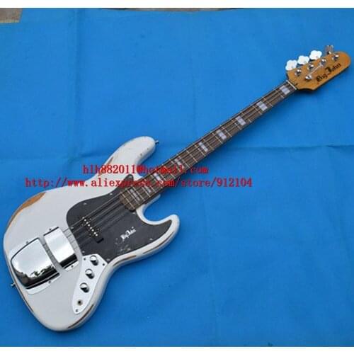 New Big John handmade vintage style 4 strings electric bass guitar with basswood body F-3150 free shipping