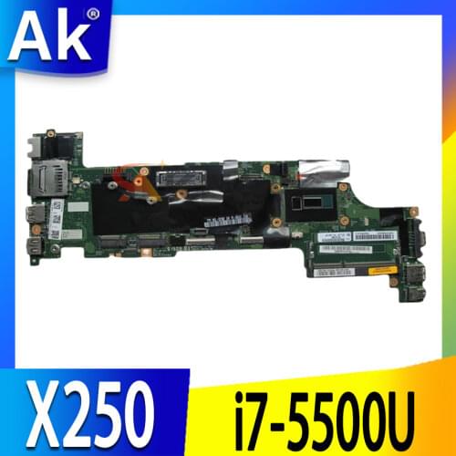 NM-A091 For Lenovo Thinkpad X250 Notebook Motherboard NM-A091 with CPU i7 5600U SR23V DDR3 100% Fully Tested