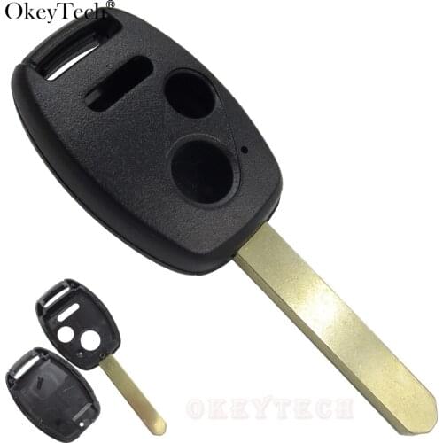 Okeytech 50Pcs/lot 2+1 Button Panic Remote Key Case Cover For Honda CRV Accord Odyssey HRV Insight Pilot Jazz Ridgeline 3 Button