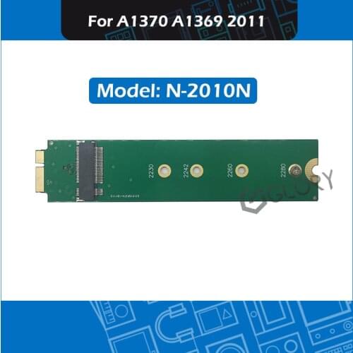 Full New M.2 NGFF SSD + adapter card N-2010N for MacBook Air 11" 13" A1370 A1369 2011