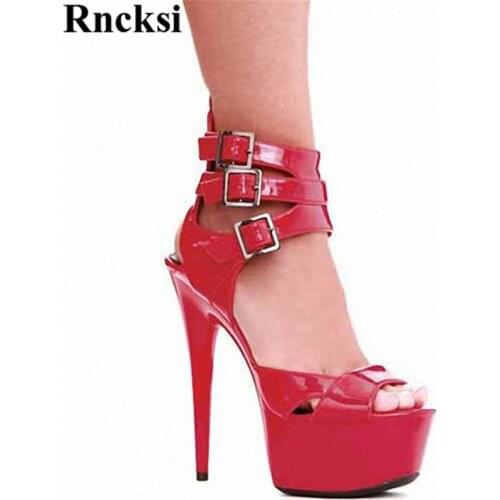 Rncksi New Sexy Women Shoes 15CM High Heel Platforms Pole Dance/Performance /Star /Model, Sandals Party / Wedding Sandals