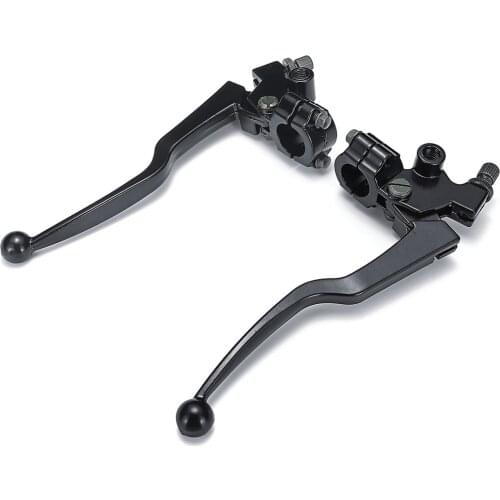 Pair Motorcycle Brake Clutch Levers Black For Honda CG 125 Aluminum Alloy Motorbike Brake & Clutch Lever Cable Front Brake