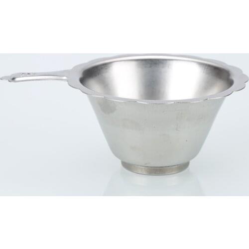 1pcs Hot Sell Double-layer Fine Mesh Tea Strainer Stainless Steel Teapot Filter Sieve Mesh Tea Infuser Teaware