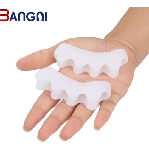 BANGNI Corrector Silicone Five Finger Cots Silica Gel Toe Separators Orthotics Feet Bone Adjuster Orthopedic Foot Care For Women