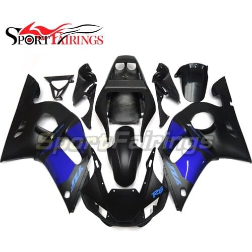 Blue Black Matte Injection Fairings For Yamaha YZF 600 R6 98 99 00 01 02 1998 - 2002 ABS Motorcycle Fairing Kit Cowling Body Kit