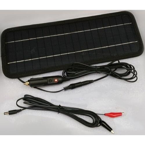 12V 4.5W Solar Panel Battery Charger Power Trickle Car Boat Battery Cell Phone Charger Regulators Backup Charging For Outdoor