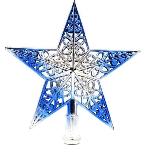 Christmas Tree Top Sparkle Stars Hang Xmas Decoration Ornament Treetop Topper Christmas Tree Decor Supplies Gift #P3