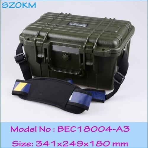 Waterproof anti-shock Plastic rescue tools box /case 341X249X180MM