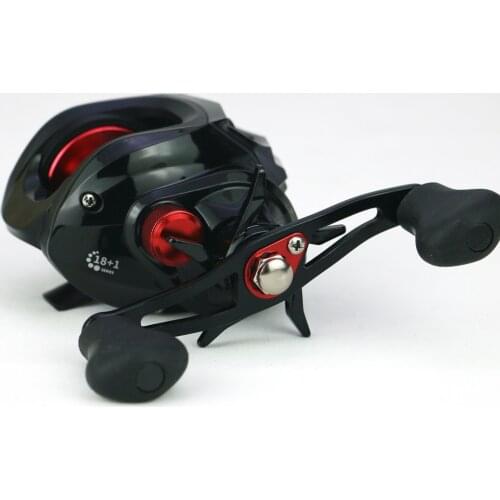 YUMOSHI Baitcast Reel GBK200 Peche Carpe Fishing CNC SPOOL Fishing Reels Surfcasting 8.1:1 Gear Ratio Olta Carretilha De Pesca