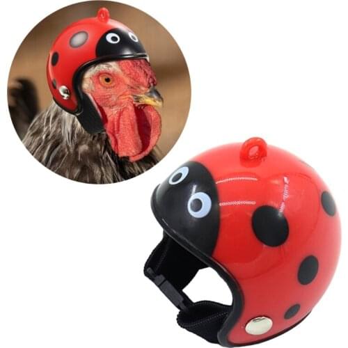 Pet Safety Helmet Funny Parrot Helmet Chicken Bird Hat Headwear Small Pet Hard Hat Costumes Accessories for Hen Rooster
