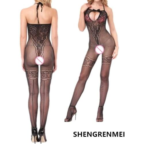 SHENGRENMEI NEW Medias Sexy Lingerie Exotic Apparel Bow Bandage Underwear Women Sex Teddies & Bodysuits Nightwear Dropshipping
