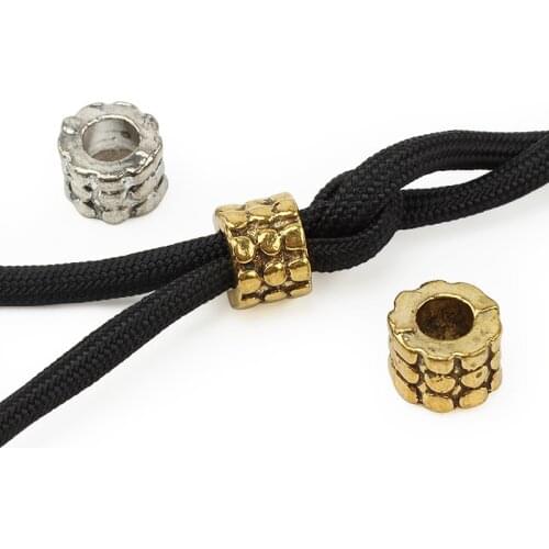 5pcs/lot Zinc Alloy Knife Ring DIY Beads Umbrella Rope Cord Outdoor Knife Gadgets Pendant