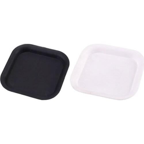 7cmx7cm Plastic trays Black white Flower nursery pot tray Planters Creative Square grow cup garden tools supplies