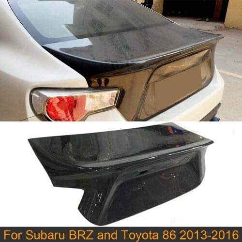 Car Rear Trunk Cover Trim For Toyota 86 Subaru BRZ 2013-2020 Car Rear Tail Trunk Boot Lid Cover Trim Carbon Fiber