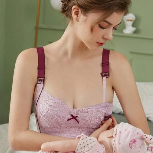 Maternity Nursing Bra Cotton Push Up Breast Feeding Bra for Pregnant Women Pregnancy Intimate Lactation Lingerie Underwear