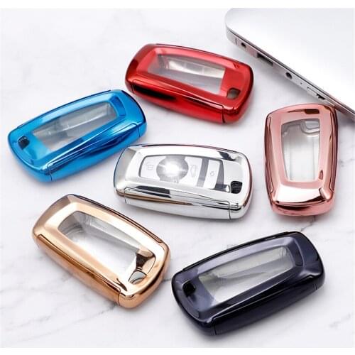 360° Protection TPU Car Key Case For BMW 520 F10 F18 118i 320i 1 3 5 7 Series M3 M4 M5 Key Cover Anti-wear Transparent Key Shell