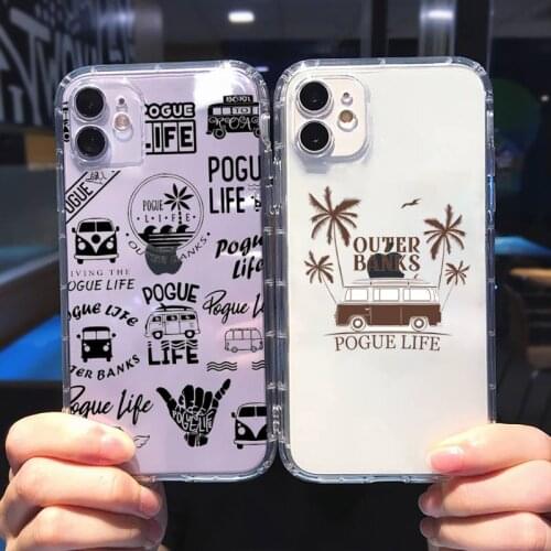 Outer Banks - Livin' the Pogue Life Phone Case Transparent soft For iphone 5 5s 5c se 6 6s 7 8 11 12 plus mini x xs xr pro max