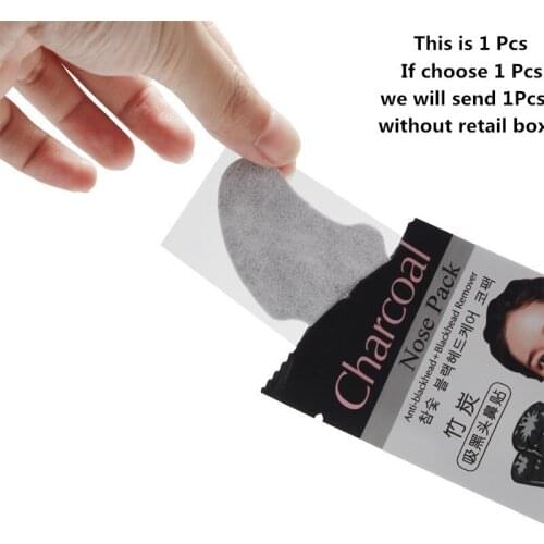 Black mask 10Pcs New Blackhead Remover Mask Bamboo charcoal Deep Cleansing Peel Off Acne Black Head Masks