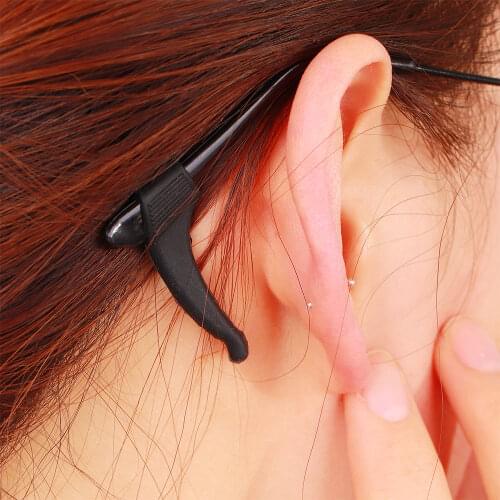 4 Pair Soft Silicone Anti-Slip Holder For Glasses Accessories Earhook Sport Eyeglass Temple Tip Sports Lock Grip Holders