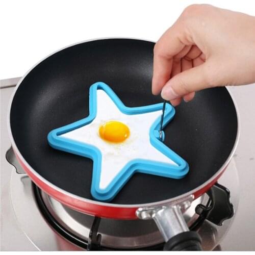 Pancake Maker Egg Mould Baking Omelette Flip Cooker Egg Ring silicone Egg Poacher Molde Para Pancakes Non Stick Egg Pancake Mold